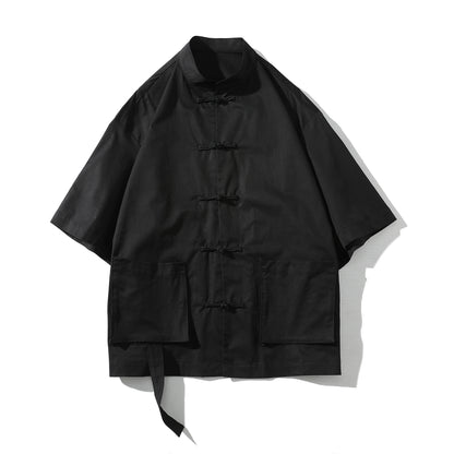 Frog-Closure Utility Overshirt (Short Sleeve)