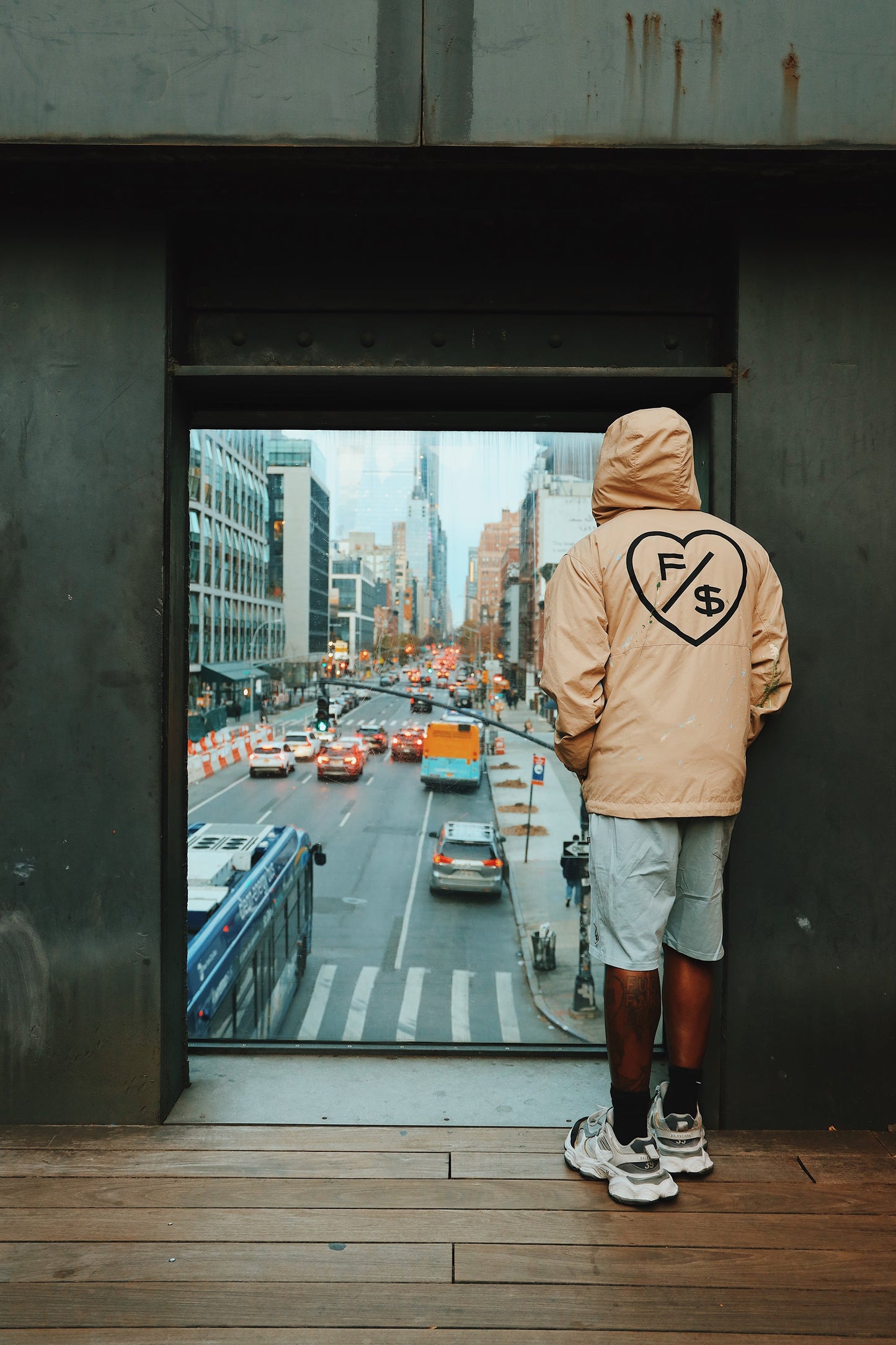 Hood Lover (Vintage Denim - Oversize Shirt) - RUN THE STREETS COLLABORATIVE