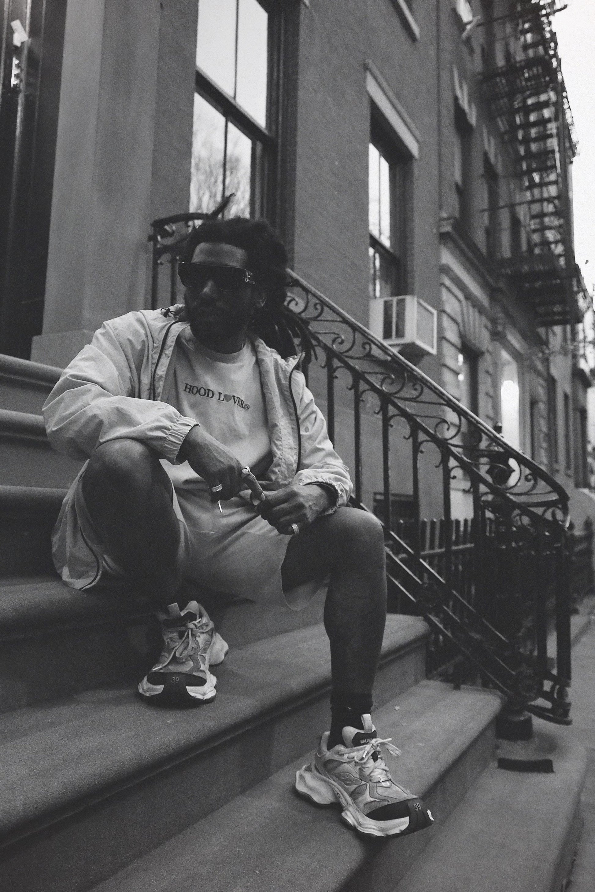 Hood Lover (Vintage Denim - Oversize Shirt) - RUN THE STREETS COLLABORATIVE