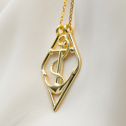 Anchor Ring Holder Necklace - RUN THE STREETS COLLABORATIVE