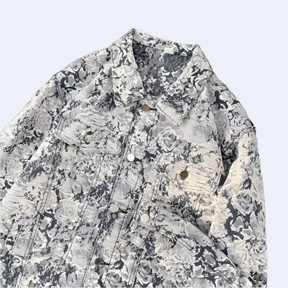 Shadow Bloom Denim Jacket - RUN THE STREETS COLLABORATIVE