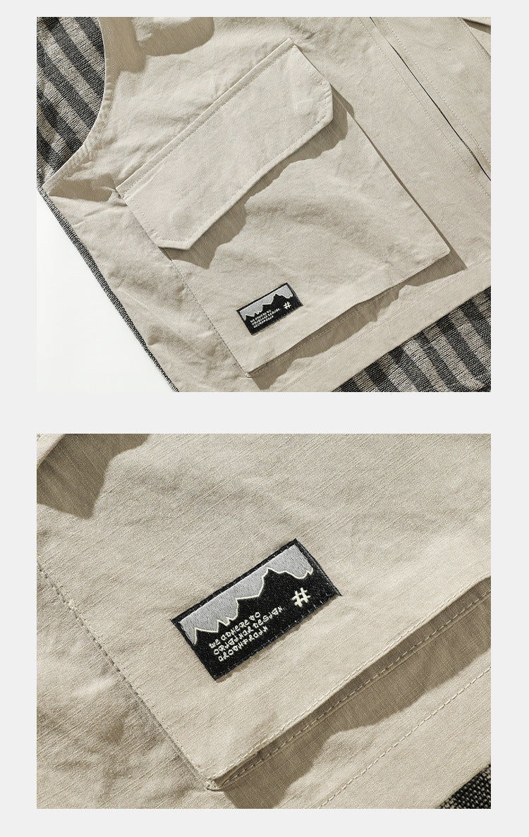 Striped Layered Vest Over Shirt - RUN THE STREETS COLLABORATIVE