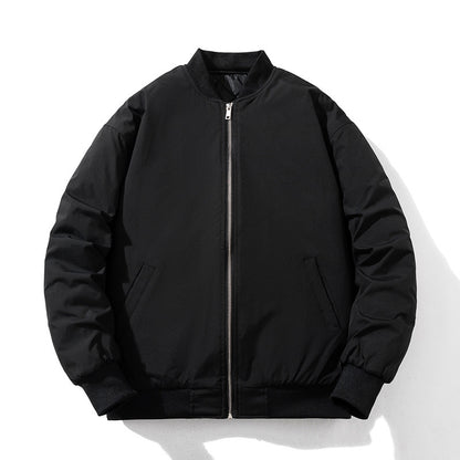 Tapestry-Panel Quilted Bomber Jacket