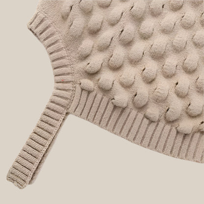 Turtleneck Knitted Short Vest - RUN THE STREETS COLLABORATIVE