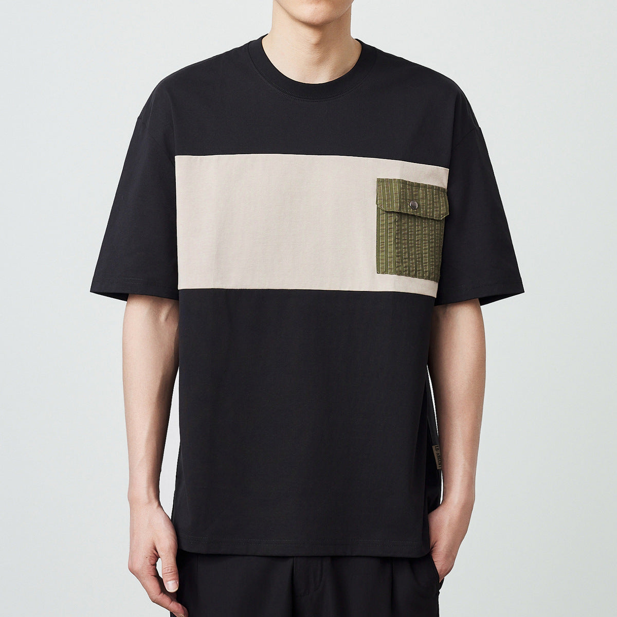 Colorblock Utility Pocket Tee