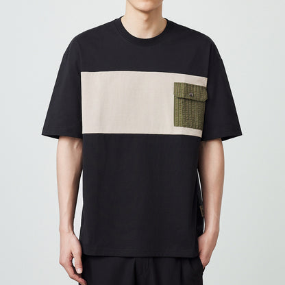 Colorblock Utility Pocket Tee