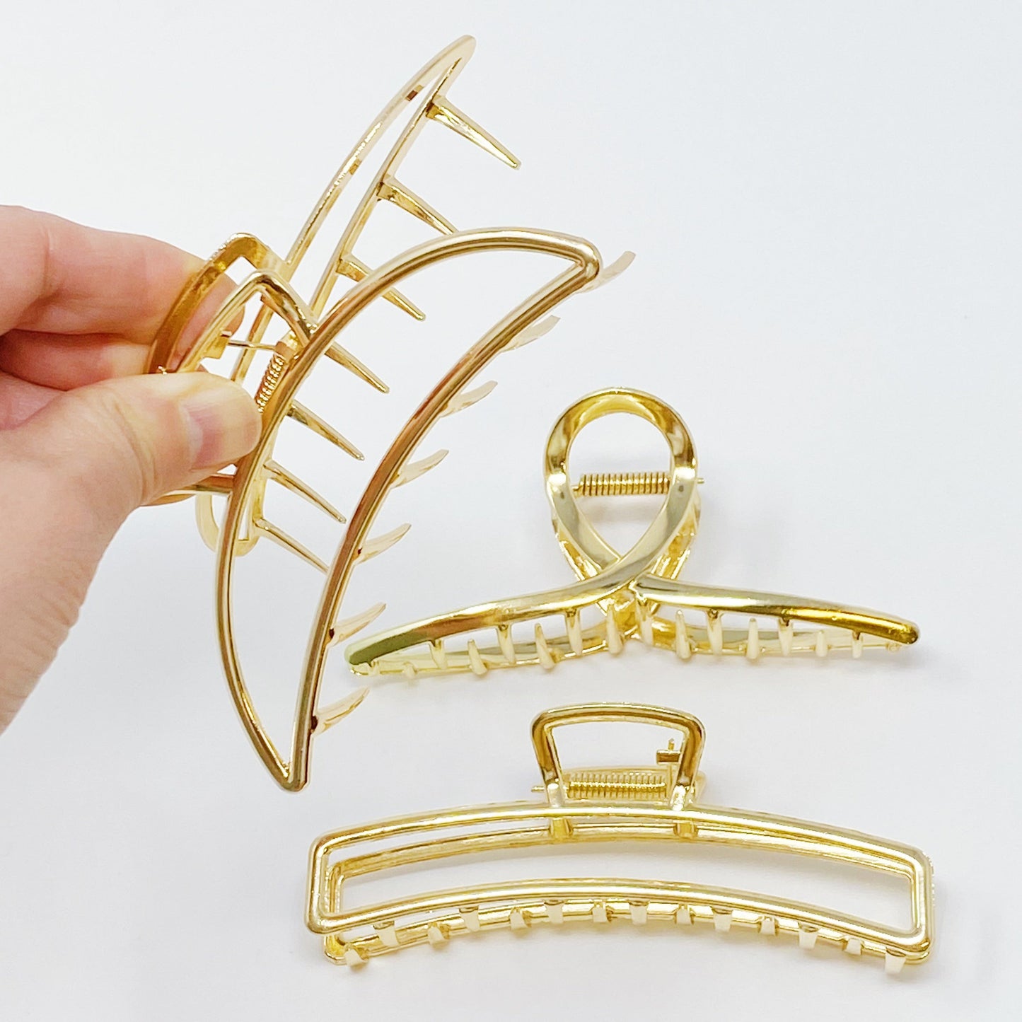 Gold Mine Hair Claw Set Of 3 - RUN THE STREETS COLLABORATIVE