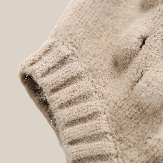 Turtleneck Knitted Short Vest - RUN THE STREETS COLLABORATIVE