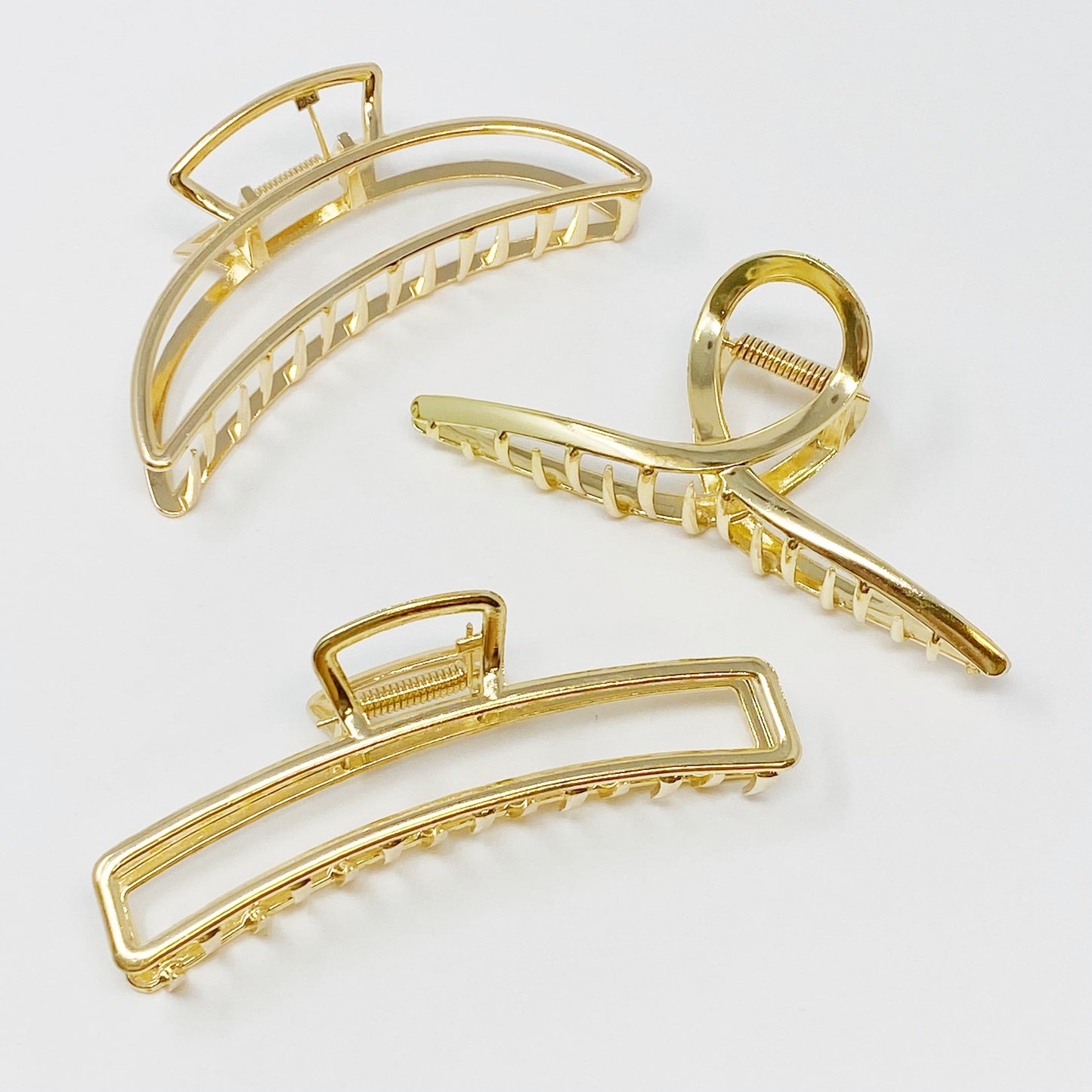 Gold Mine Hair Claw Set Of 3 - RUN THE STREETS COLLABORATIVE