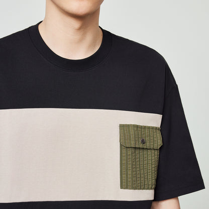 Colorblock Utility Pocket Tee
