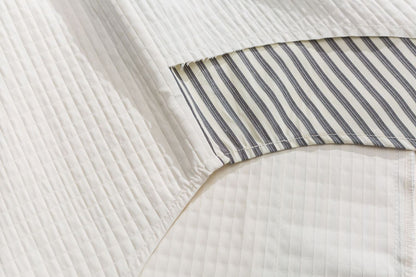 Patchwork Stripe Panel Shirt