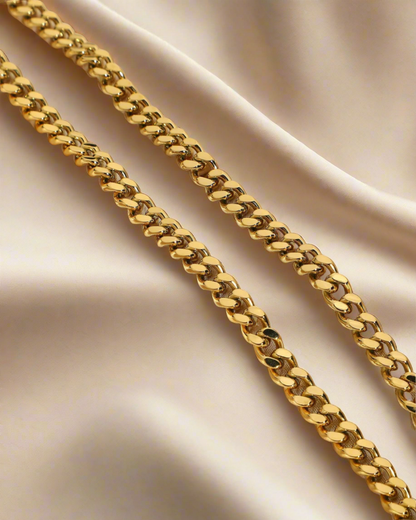 MASON CHUNKY CHAIN™ Gold Necklace + Cable Chain Stack Bundle - RUN THE STREETS COLLABORATIVE