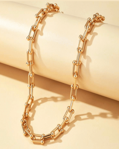 Gold Link Chain Necklace Jewelry - RUN THE STREETS COLLABORATIVE