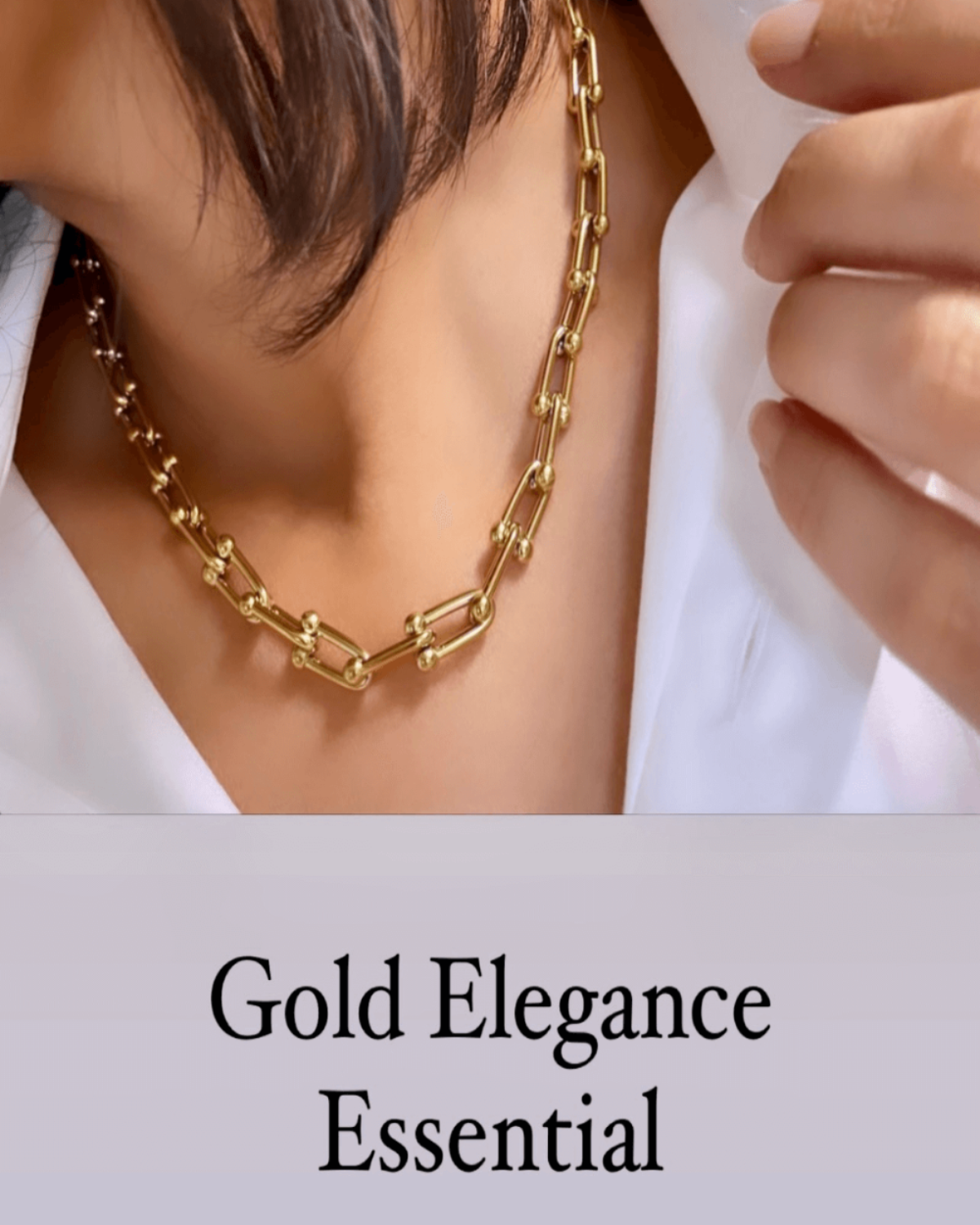 Gold Link Chain Necklace Jewelry - RUN THE STREETS COLLABORATIVE