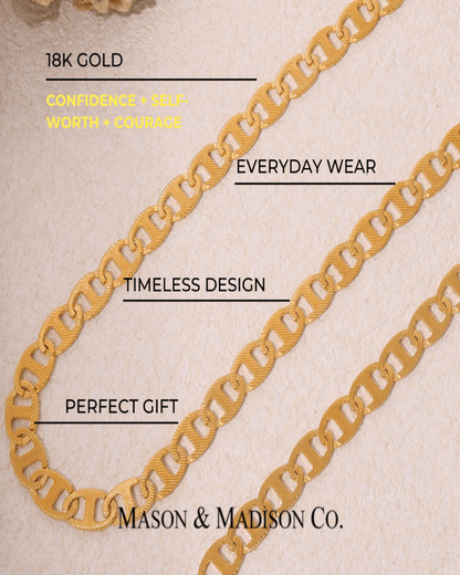Gold Chain Necklace - Mariner - RUN THE STREETS COLLABORATIVE