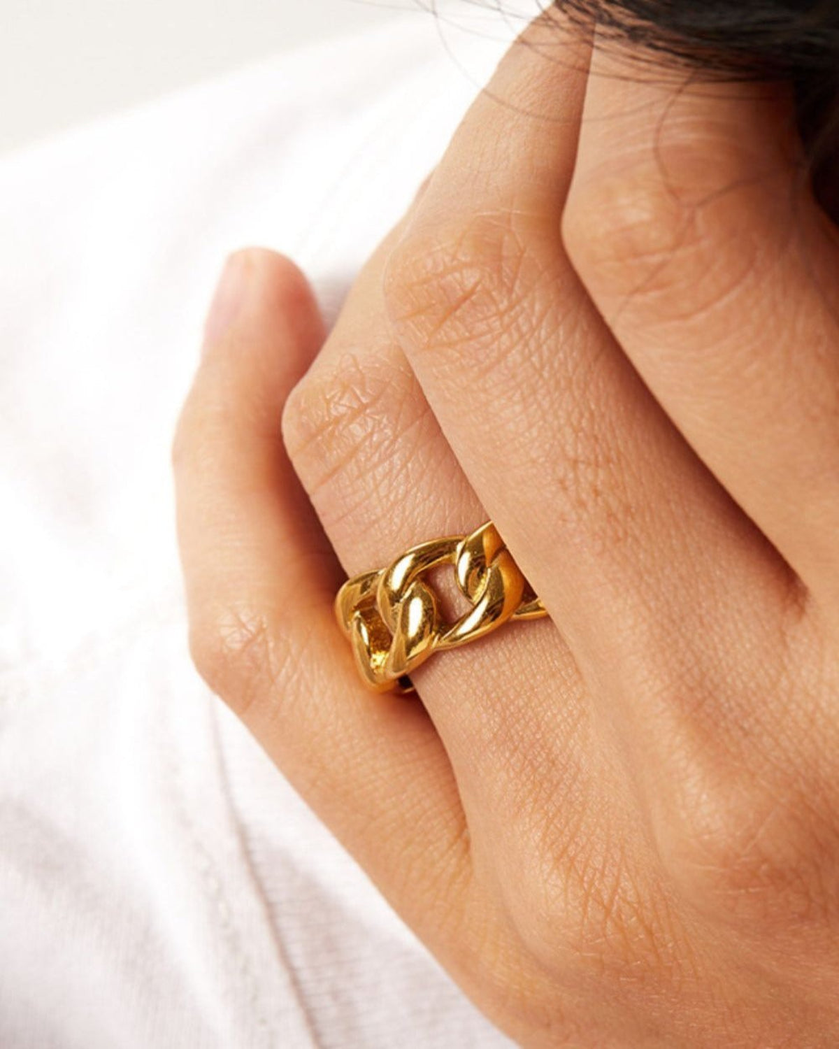 Best Trending Trendy Gold Chain Ring Jewelry - RUN THE STREETS COLLABORATIVE