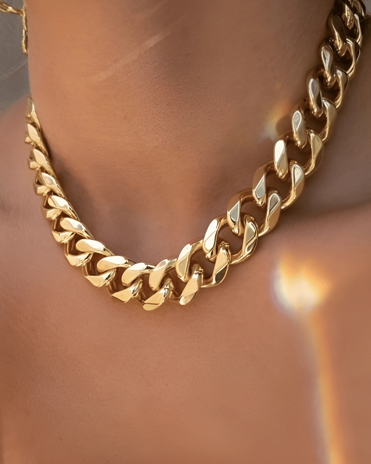 Gold Chunky Chain Necklace - RUN THE STREETS COLLABORATIVE