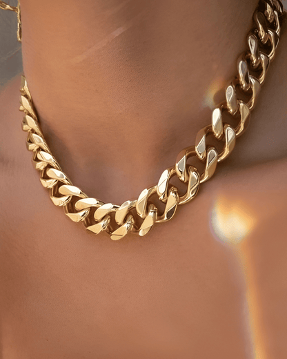 Gold Chunky Chain Necklace - RUN THE STREETS COLLABORATIVE