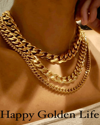 Gold Chunky Chain Necklace - RUN THE STREETS COLLABORATIVE