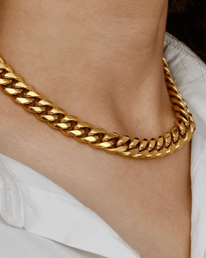 Gold Chunky Chain Necklace - RUN THE STREETS COLLABORATIVE
