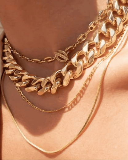 Gold Chunky Chain Necklace - RUN THE STREETS COLLABORATIVE