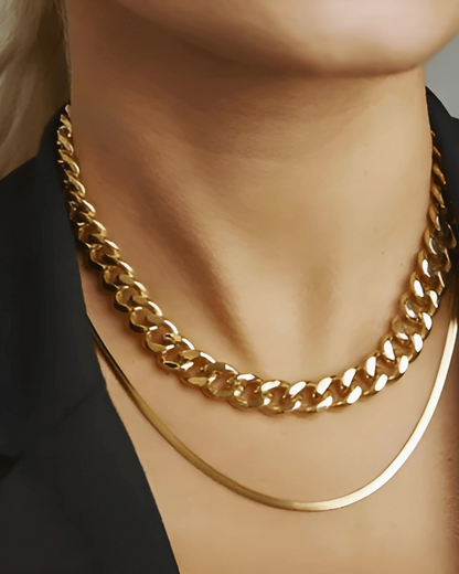 Gold Chunky Chain Necklace - RUN THE STREETS COLLABORATIVE