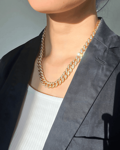 Best Trending Trendy Gold Diamond Chain Necklace Jewelry - RUN THE STREETS COLLABORATIVE