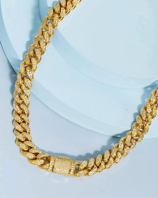 Best Trending Trendy Gold Diamond Chain Necklace Jewelry - RUN THE STREETS COLLABORATIVE