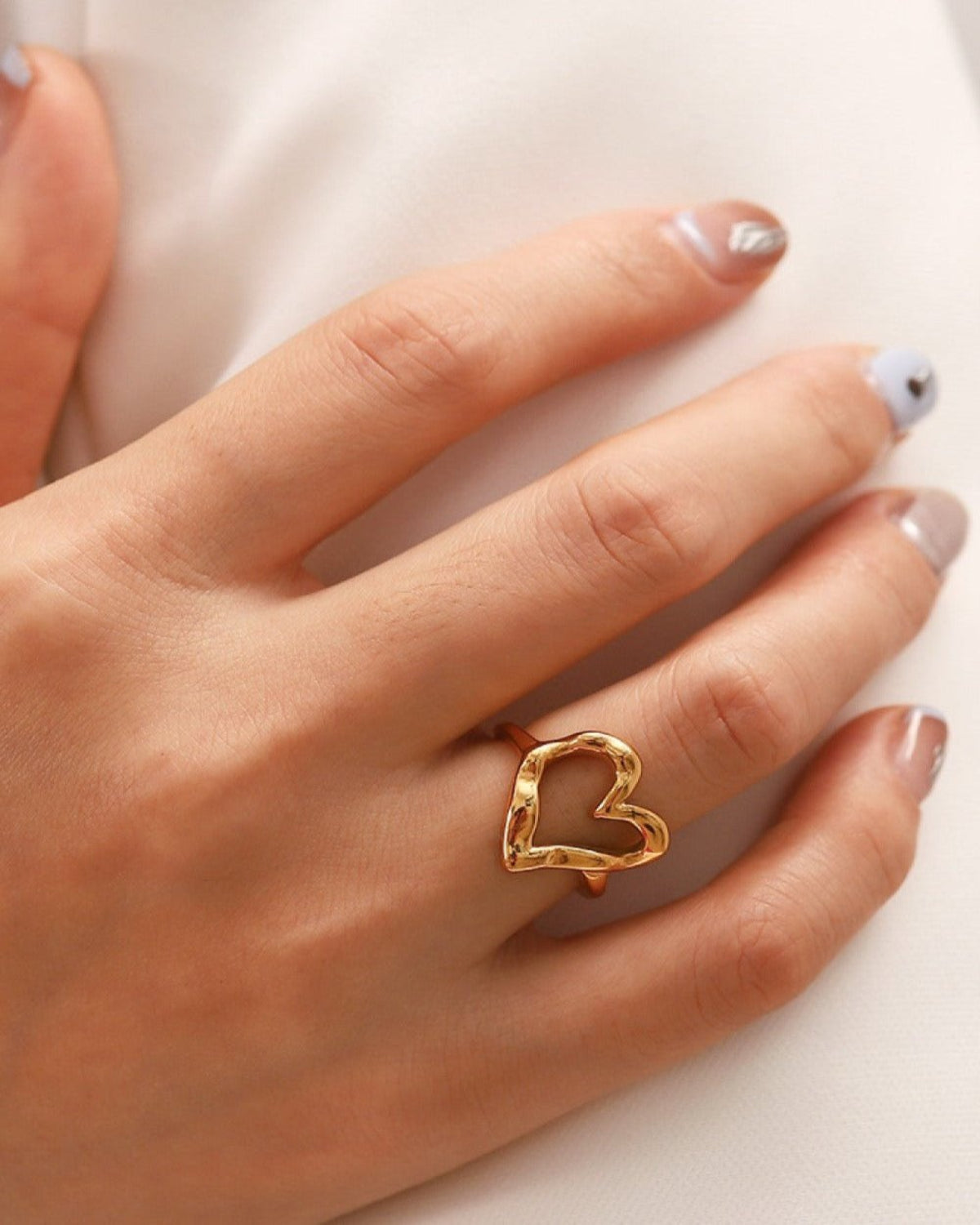 Gold Heart Ring - RUN THE STREETS COLLABORATIVE