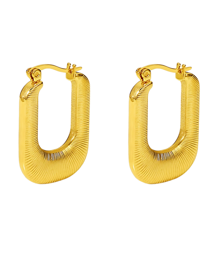 Gold Hoop Earrings - RUN THE STREETS COLLABORATIVE