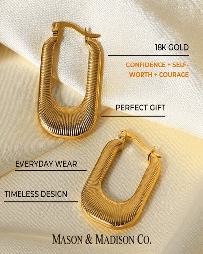Gold Hoop Earrings - RUN THE STREETS COLLABORATIVE
