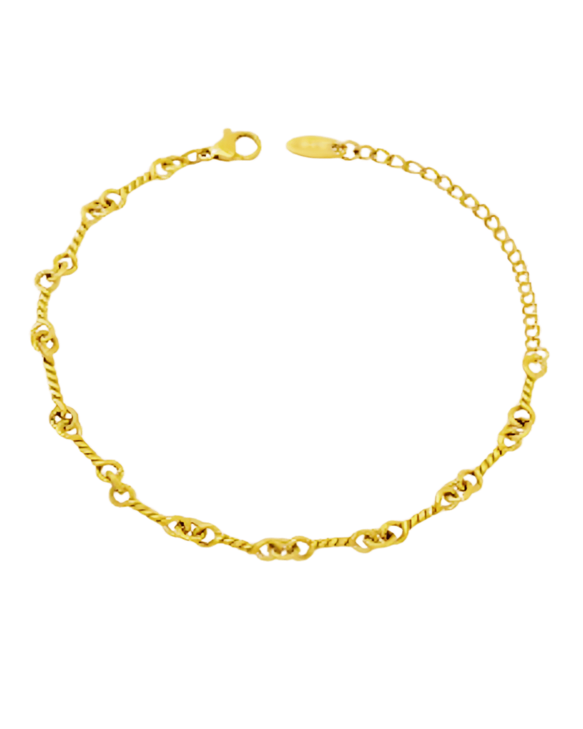 Gold Rope Link Chain Bracelet - RUN THE STREETS COLLABORATIVE