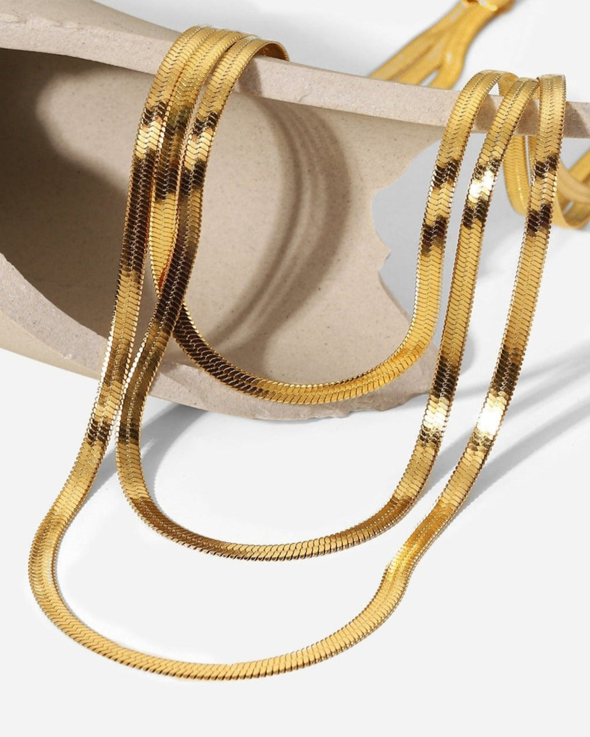 Gold Layered Chain Necklace Jewelry - RUN THE STREETS COLLABORATIVE