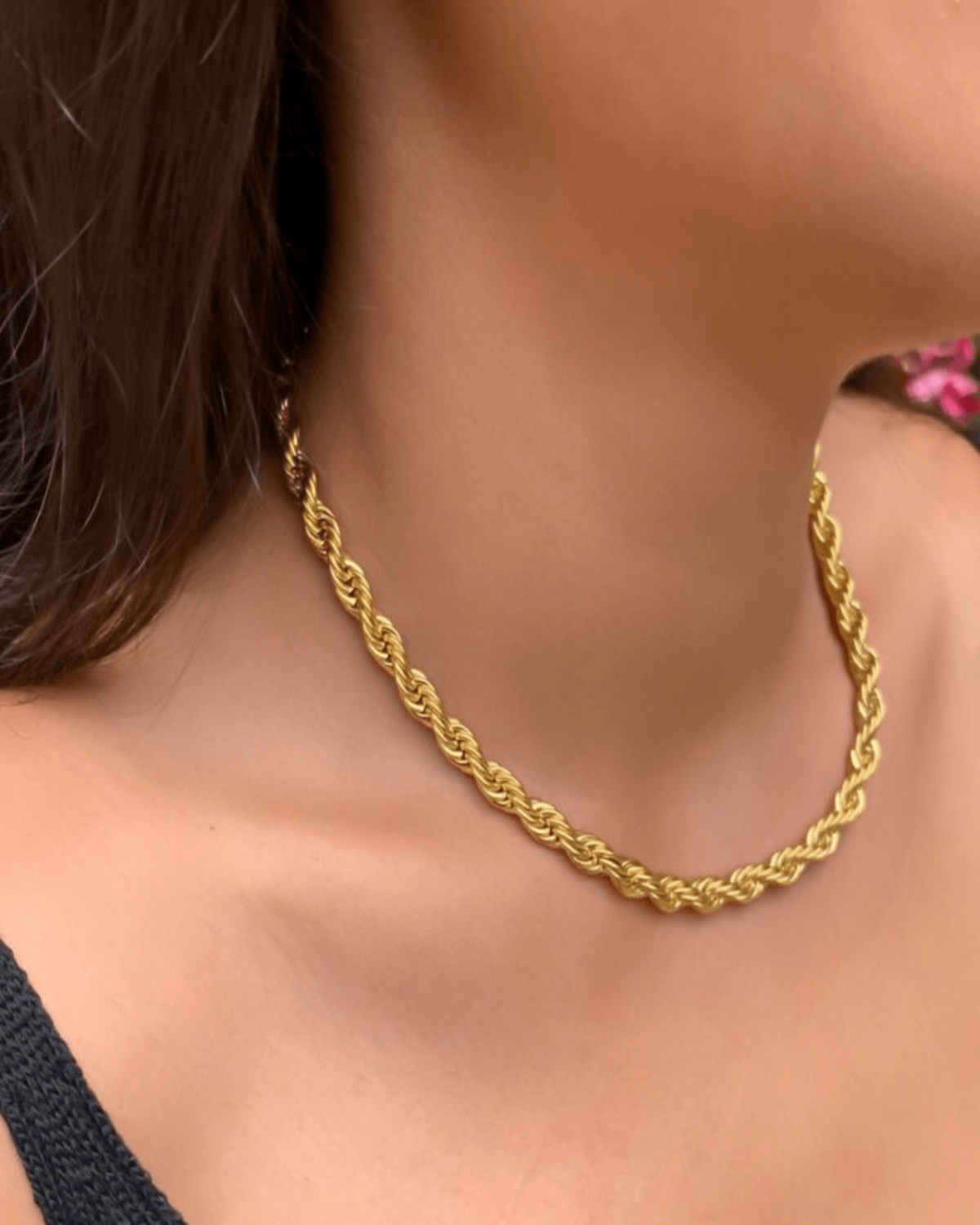 Gold Cable Chain + Rope Chain Necklace Stack Bundle - RUN THE STREETS COLLABORATIVE