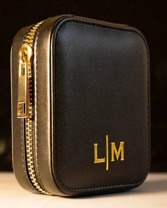 Leather Jewelry Box Luxury Black - RUN THE STREETS COLLABORATIVE