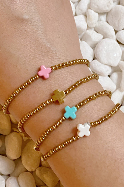 So Very Blessed Cross Bracelet - RUN THE STREETS COLLABORATIVE