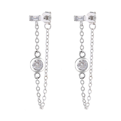 14 KT White Gold Bezel & Chain Bliss - RUN THE STREETS COLLABORATIVE