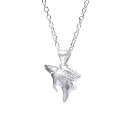 Sterling Silver When Pigs Fly Necklace - RUN THE STREETS COLLABORATIVE