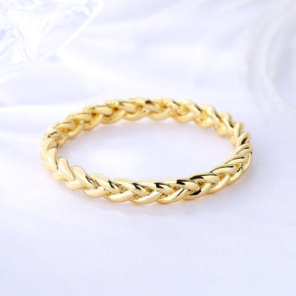 Sterling Silver Braided Band Ring - RUN THE STREETS COLLABORATIVE