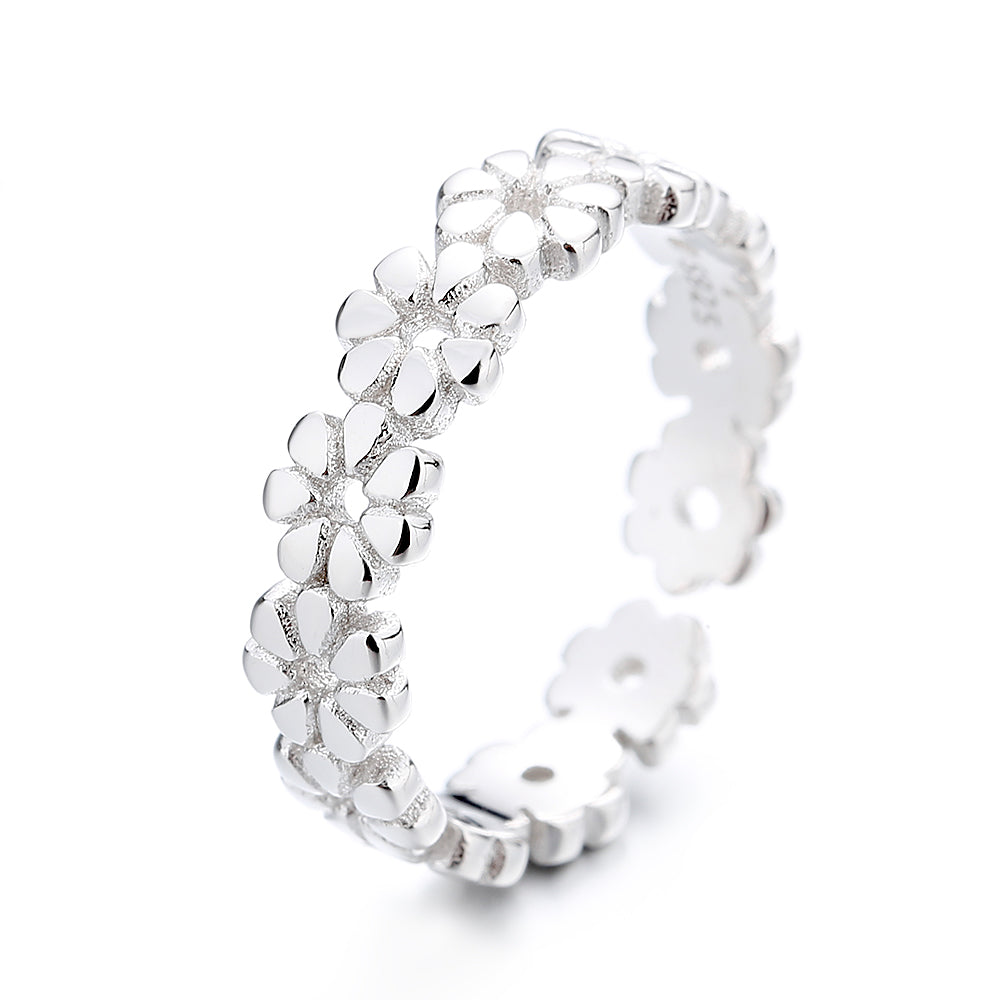 Sterling Silver Flower Toe Ring - RUN THE STREETS COLLABORATIVE