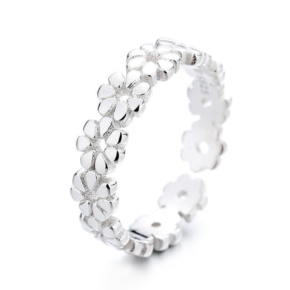 Sterling Silver Flower Toe Ring - RUN THE STREETS COLLABORATIVE