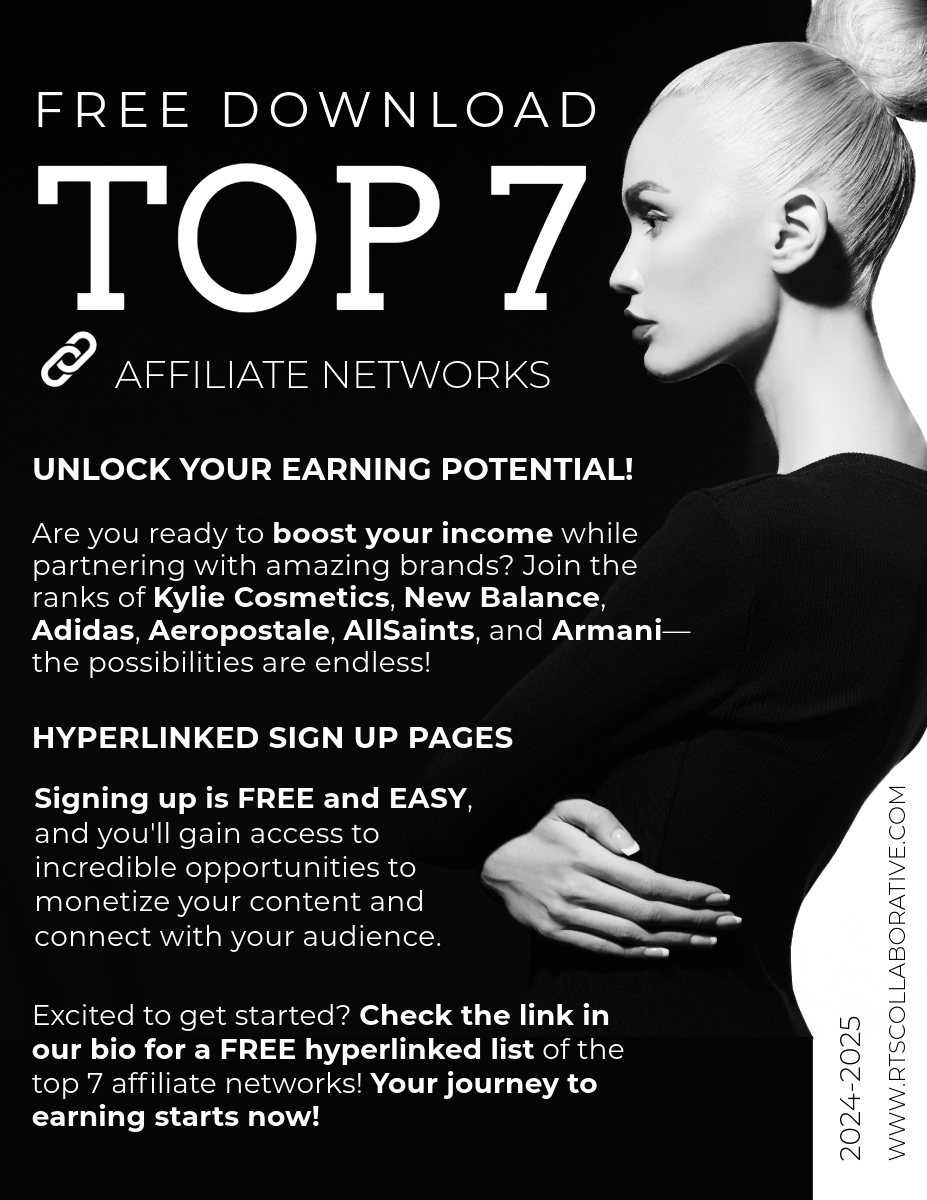 TOP 7 AFFILIATE NETWORKS FREE - RTS Collaborative