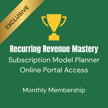 🏆 Subscription Model Planner MRR (Monthly Membership)