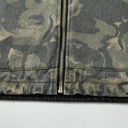 Olive Green Camouflage Zip Hoodie - RUN THE STREETS COLLABORATIVE