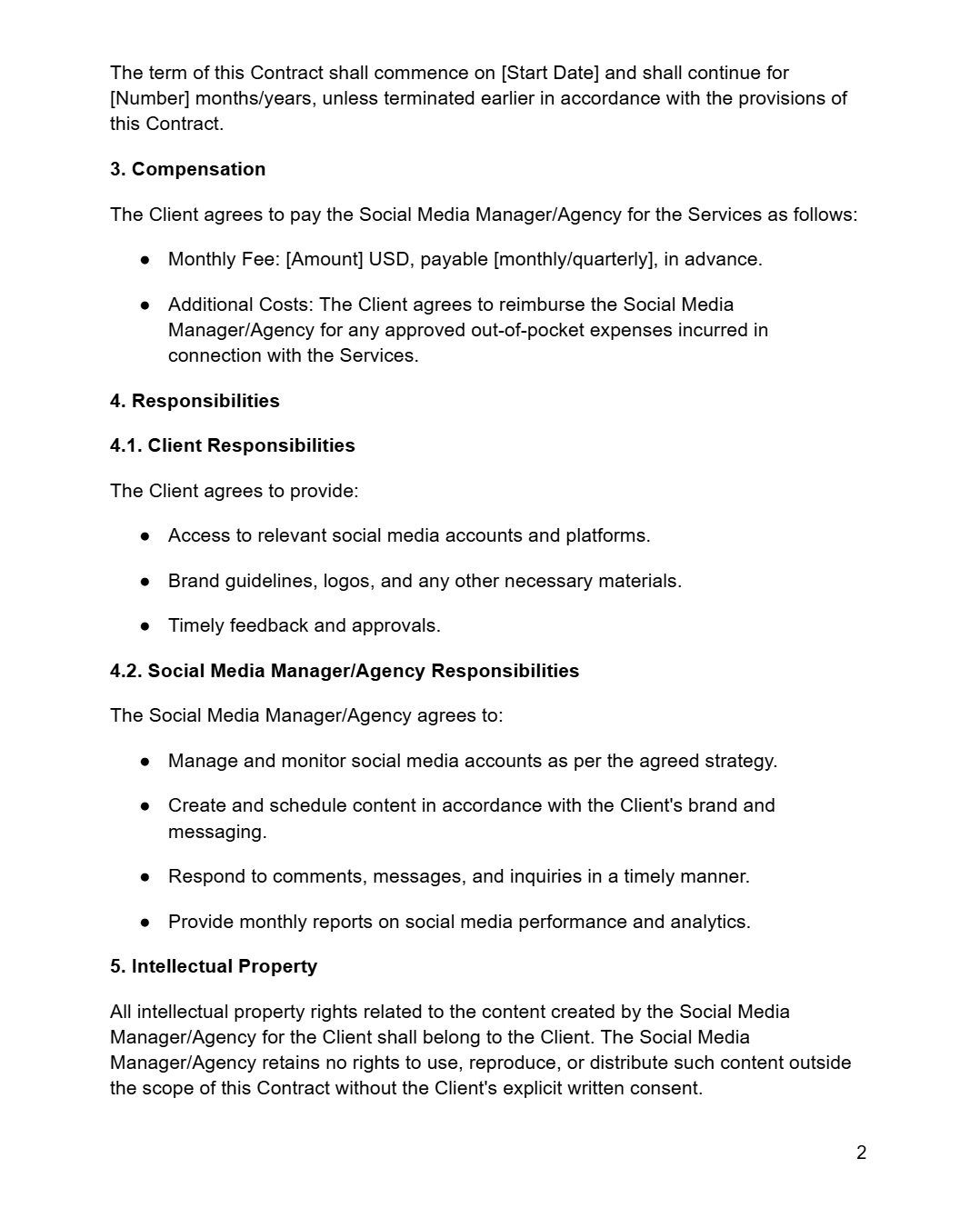 Social Media Manager Contract - RUN THE STREETS COLLABORATIVE