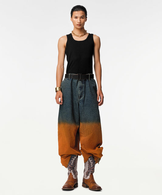 Rusted Ombre Gemyny Horseshoe Jeans - RUN THE STREETS COLLABORATIVE