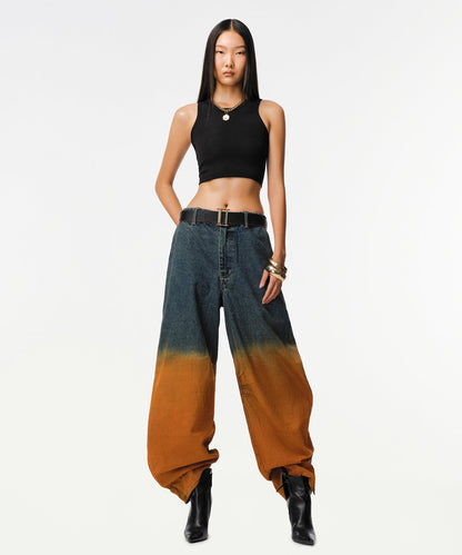Rusted Ombre Gemyny Horseshoe Jeans - RUN THE STREETS COLLABORATIVE