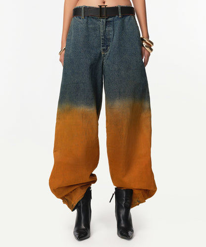Rusted Ombre Gemyny Horseshoe Jeans - RUN THE STREETS COLLABORATIVE