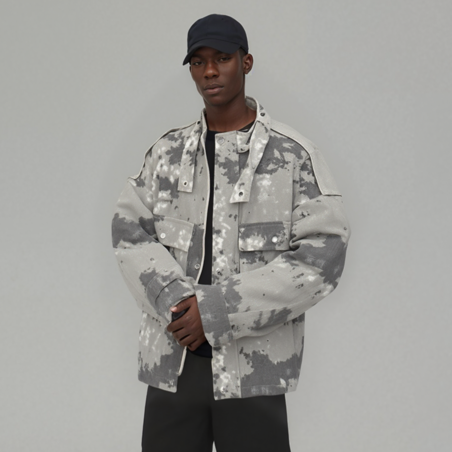 Stone Cloud Camo Jacket - RUN THE STREETS COLLABORATIVE