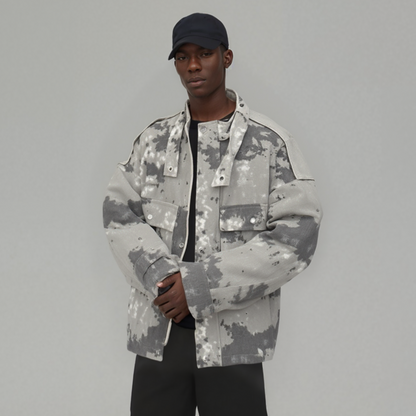 Stone Cloud Camo Jacket - RUN THE STREETS COLLABORATIVE